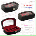 Luxury PU Black Leather Watch Boxes (4574R2)